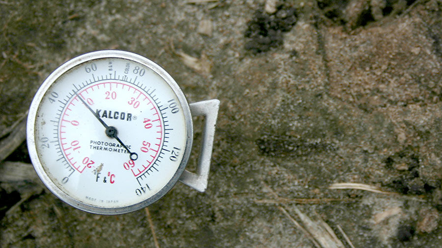 Ground temps below 50 degrees